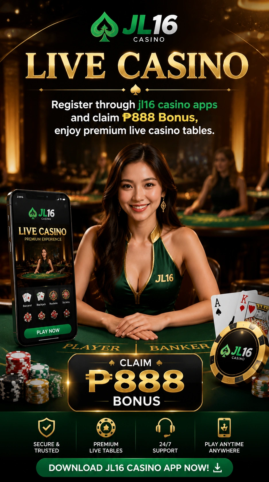 Live casino featured rooms