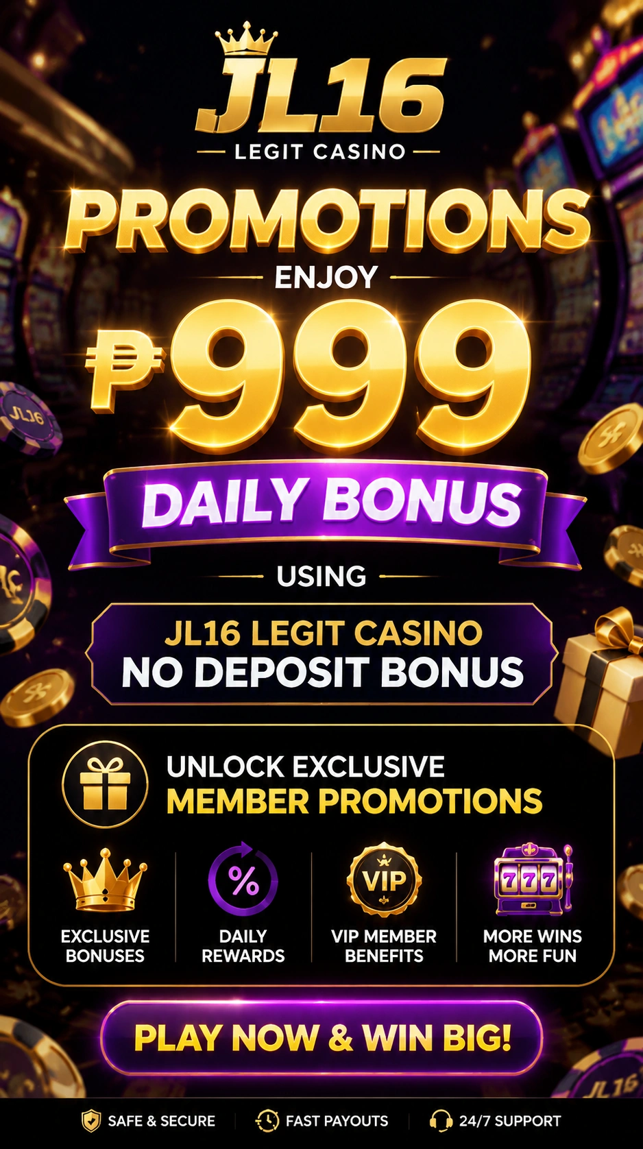 Casino bonuses layout with mobile-friendly offer details